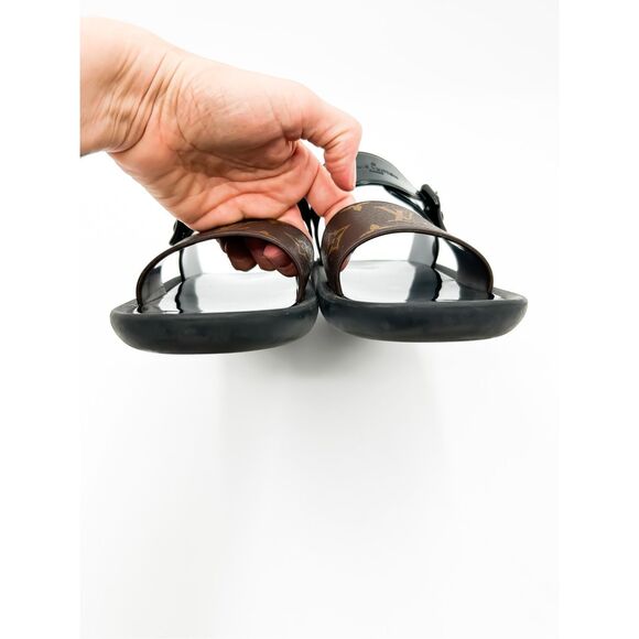 Louis Vuitton Sunbath LV Sandals Slides Monogram Mules Size 39, 9 - Picture 4 of 12